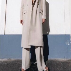 Zara Cream Wide Leg Pants